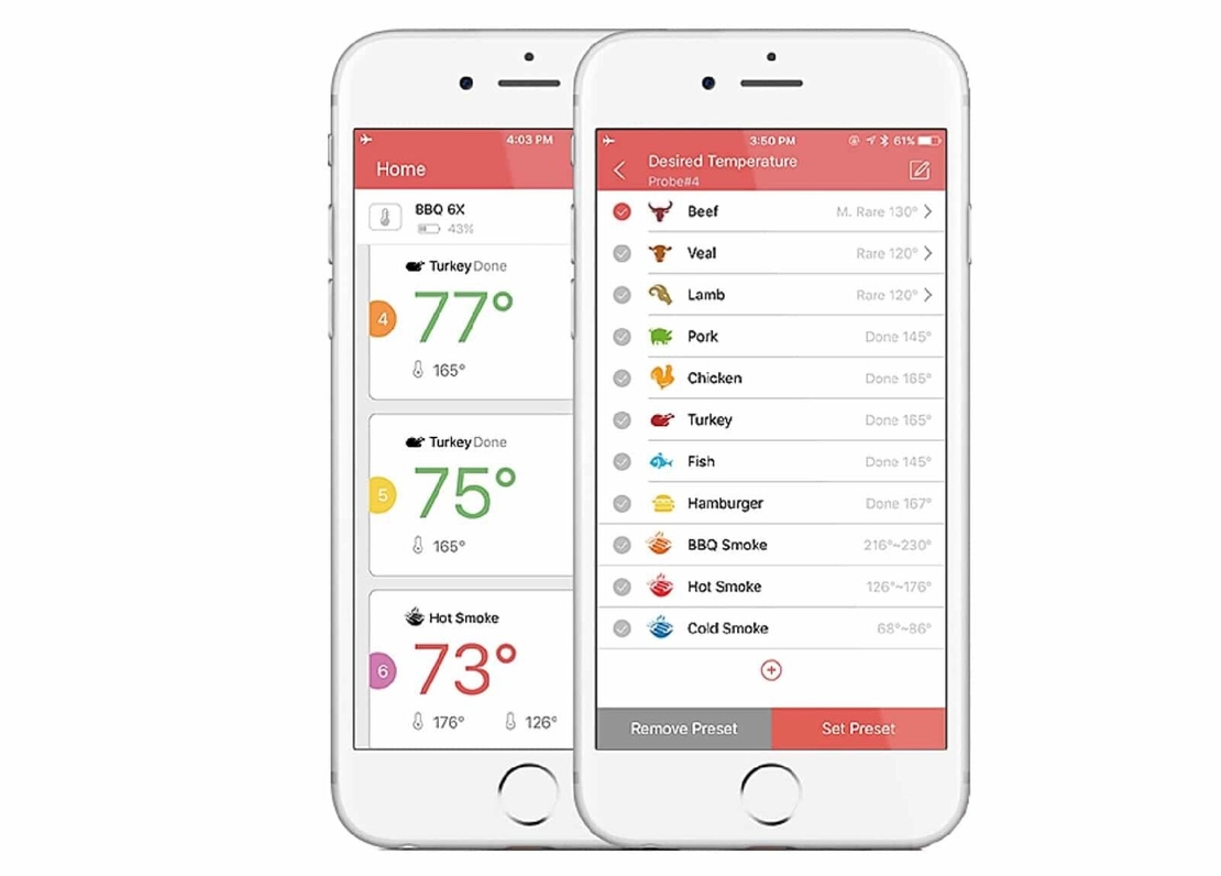 Wifi Thermometer מד חום 4 רגשים IBBQ-4T