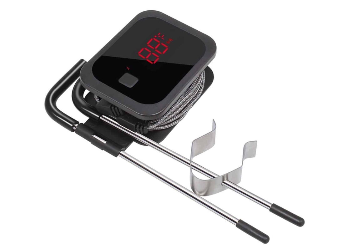 מד חום Bluetooth לבשר INKBIRD IBT-2X – כולל פרוב אחד לגריל, מעשנה וטאבון