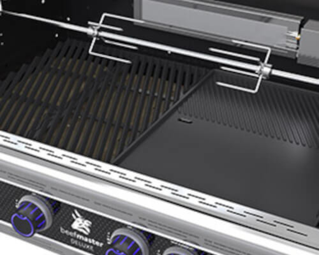 גריל גז בנוי Beefmaster Deluxe 4 Built-In | 4 מבערי Quad, רוטיסרי ואינפרא אדום