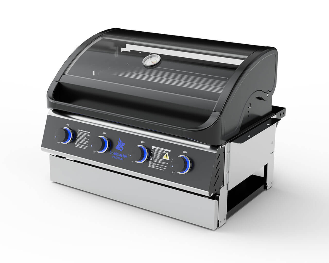 גריל גז בנוי Beefmaster Premium 4 Built-In | 4 מבערי Quad למטבח חוץ