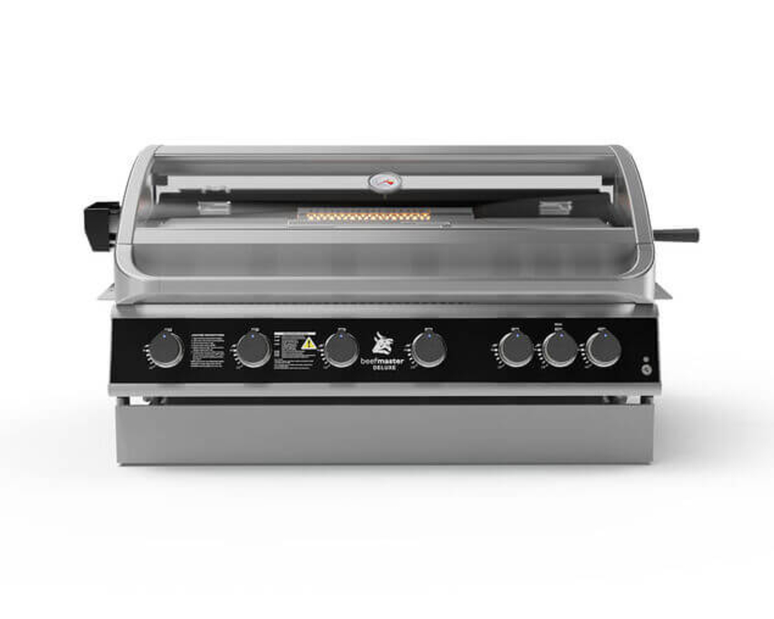 גריל גז בנוי Beefmaster Deluxe 6 Built-In | 6 מבערי Quad, רוטיסרי ואינפרא אדום