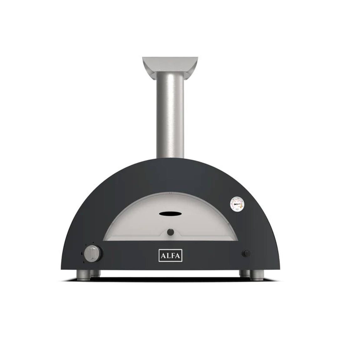 ALFA MODERNO 2 Pizze אפור – טאבון גז איטלקי לשתי פיצות | עד 500°C