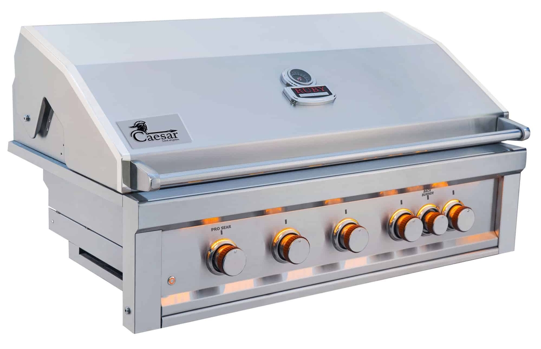 CAESAR GRILL JULIUS 5 BUILT IN גריל גז בילט אין מנירוסטה 304 עם מבער אינפרא אדום