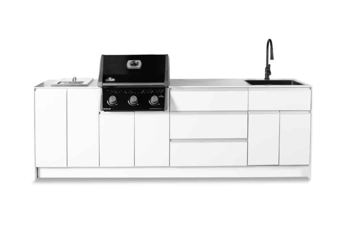 גריל גז Napoleon Rogue 425 IL שחור + ערכת Built-In מקורית – 3 מבערים