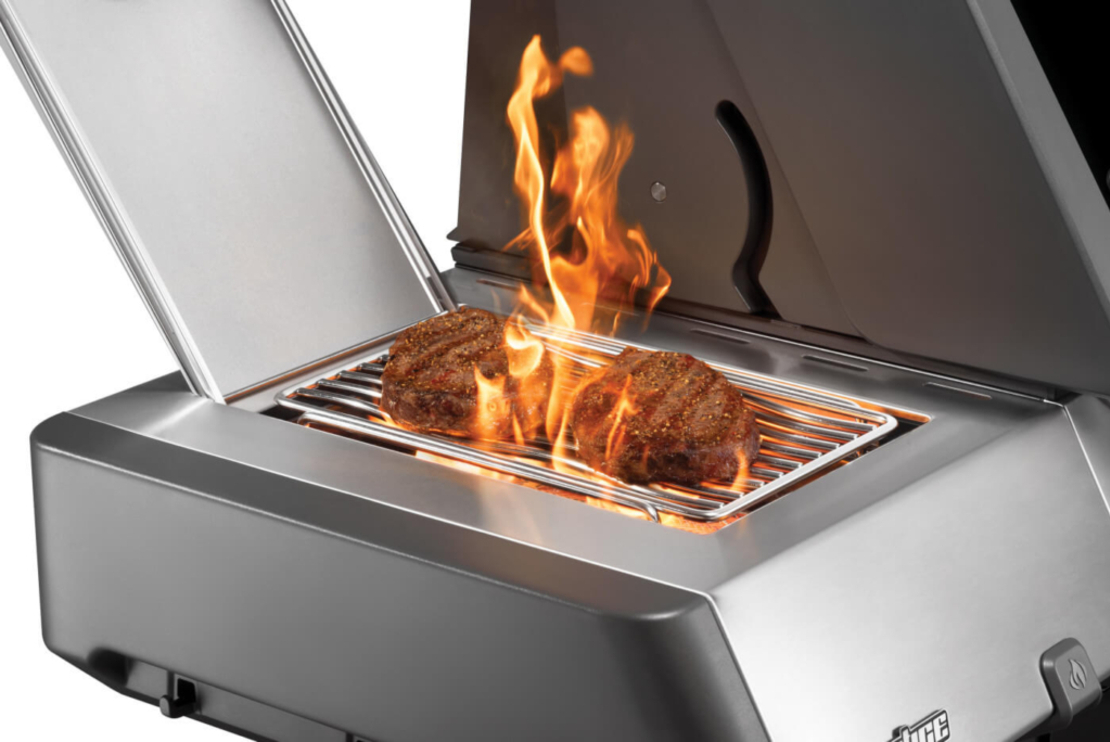 גריל גז Napoleon Prestige 500 Connected RSIB IL שחור | WiFi + Bluetooth | 4 מבערים | SIZZLE ZONE