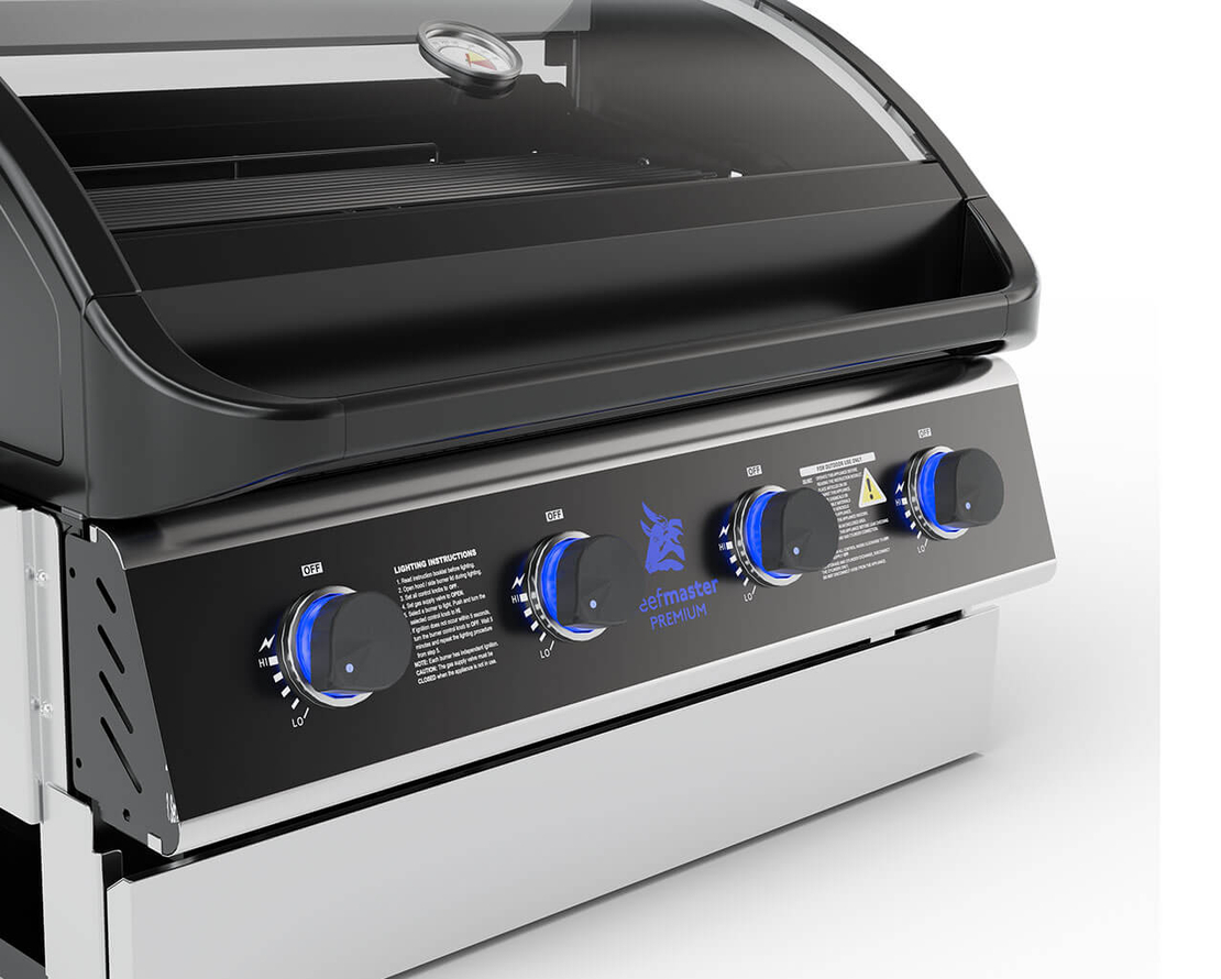 גריל גז בנוי Beefmaster Premium 4 Built-In | 4 מבערי Quad למטבח חוץ