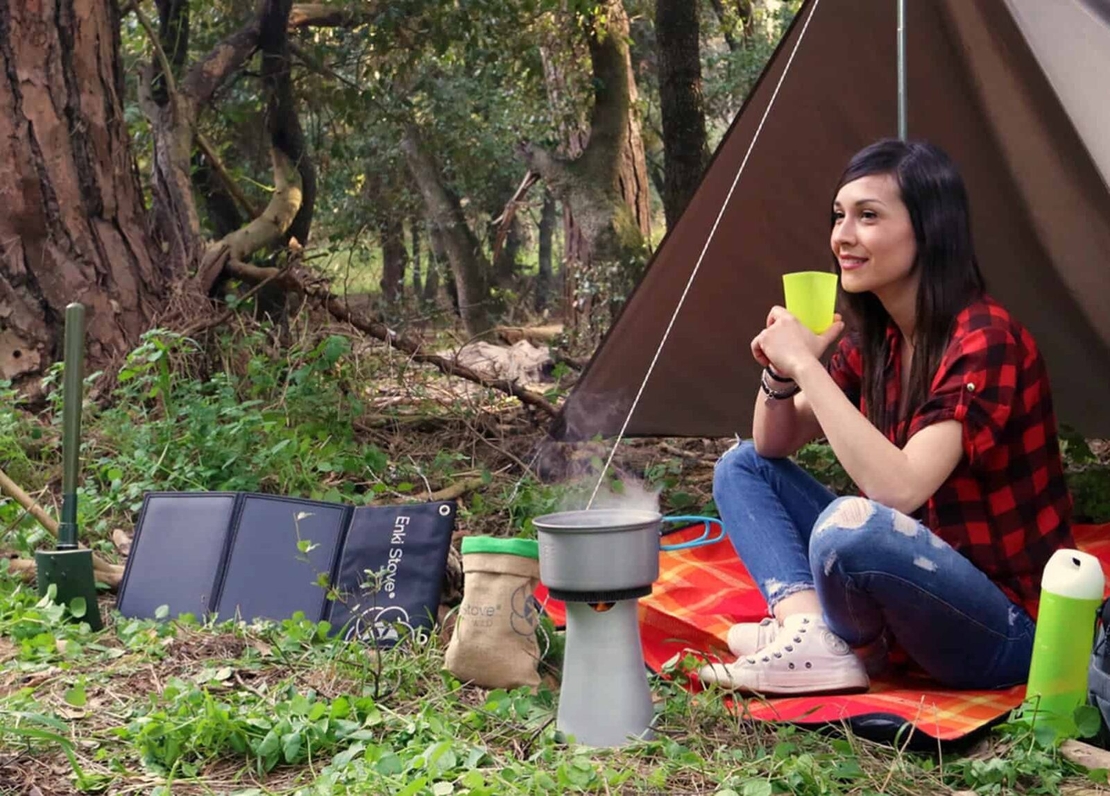 EnkiStove WILD+ – כירת שטח חכמה על ביו-מסה ללא עשן עם טכנולוגיית TPS