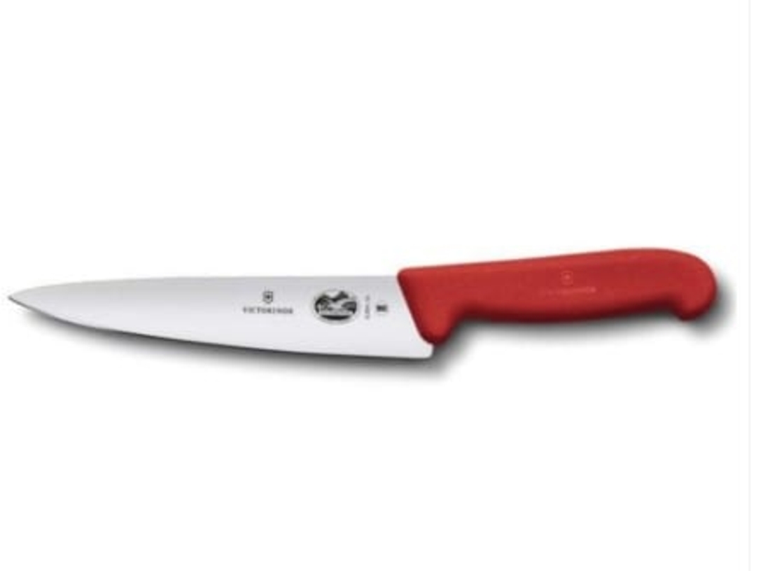 סכין שף צרה Victorinox Fibrox אדומה 22 ס