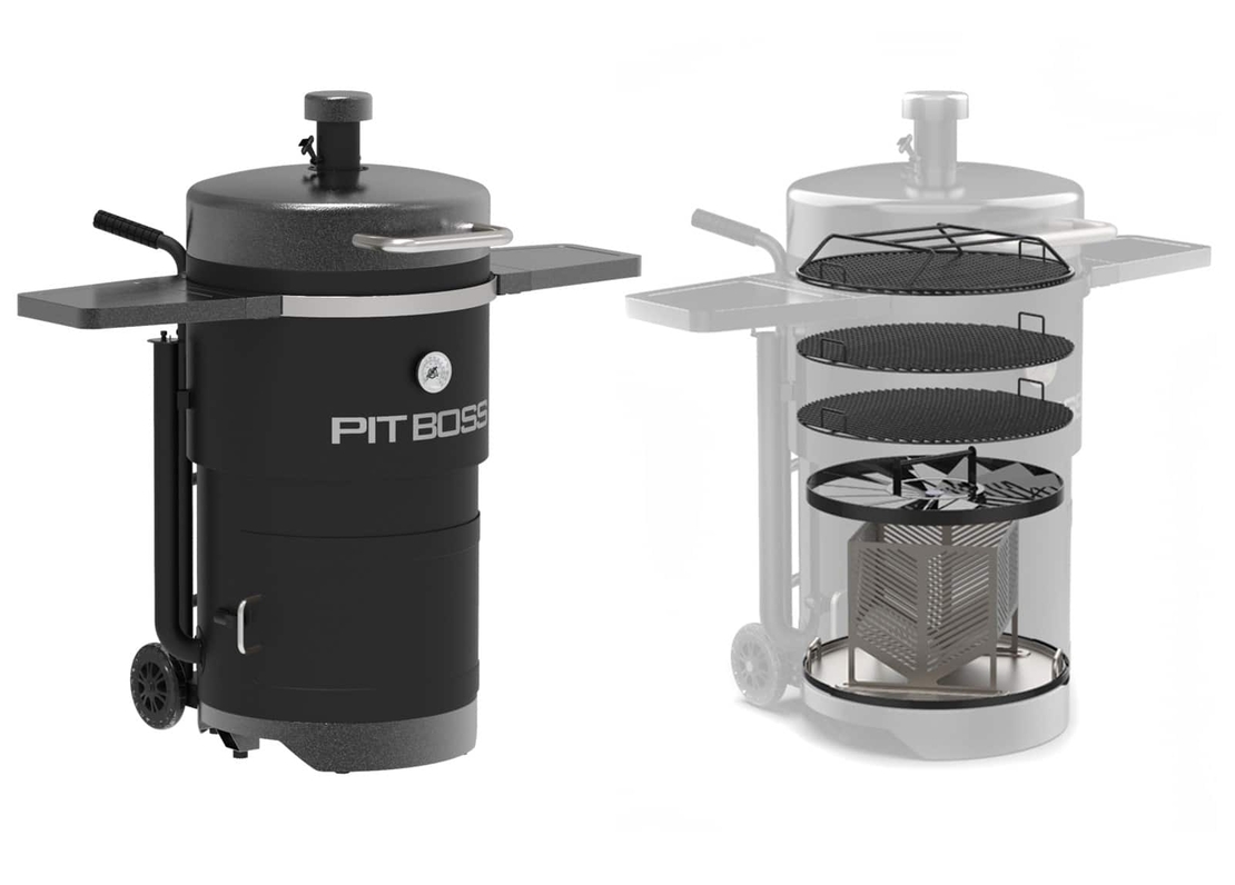 Champion Barrel Smoker גריל/מעשנה על פחמים