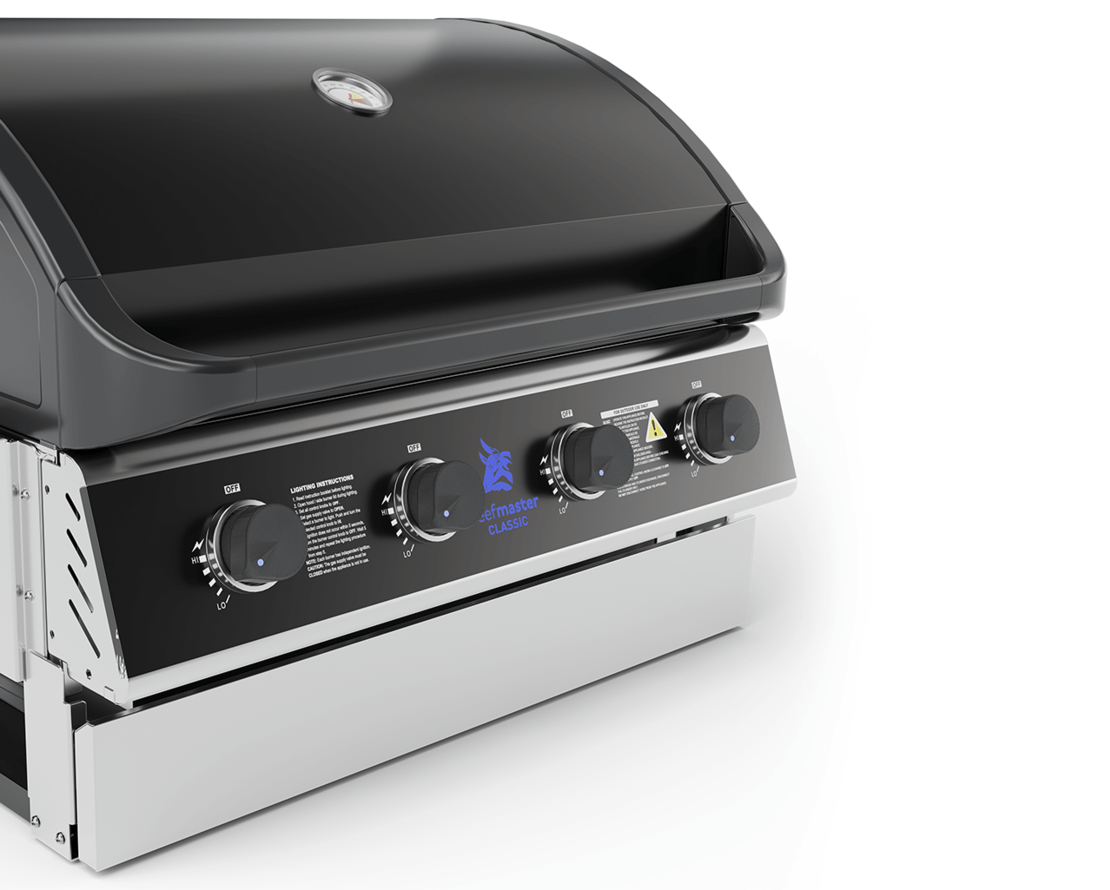 גריל גז בנוי Beefmaster Classic 4 Built-In | 4 מבערים למטבח חוץ