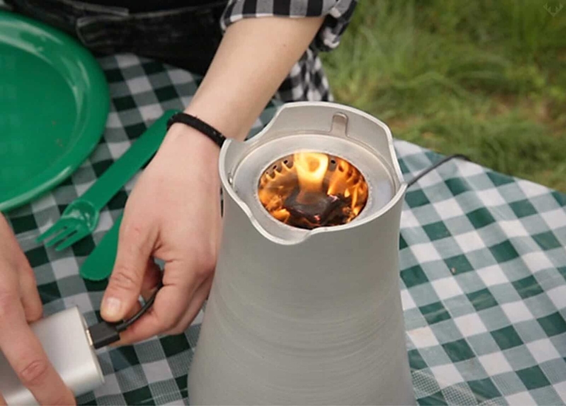 EnkiStove WILD+ – כירת שטח חכמה על ביו-מסה ללא עשן עם טכנולוגיית TPS