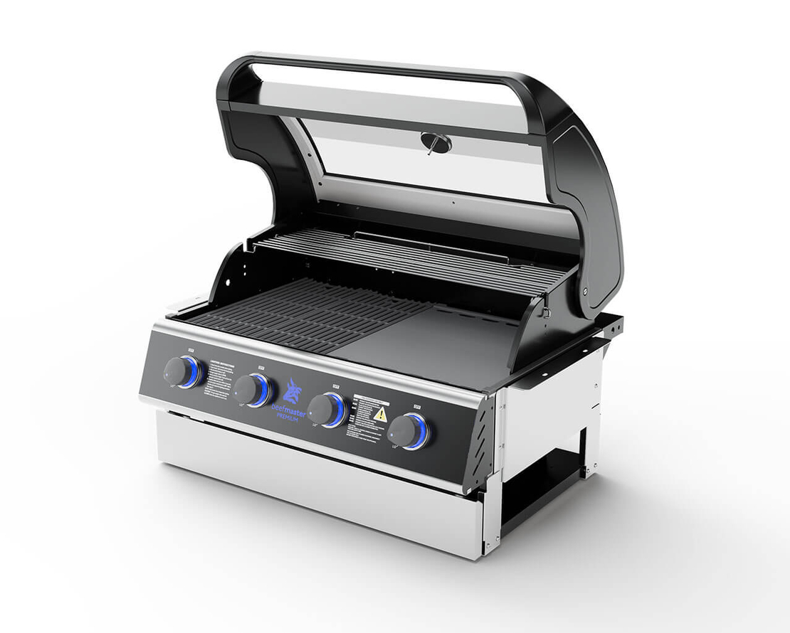 גריל גז בנוי Beefmaster Premium 4 Built-In | 4 מבערי Quad למטבח חוץ