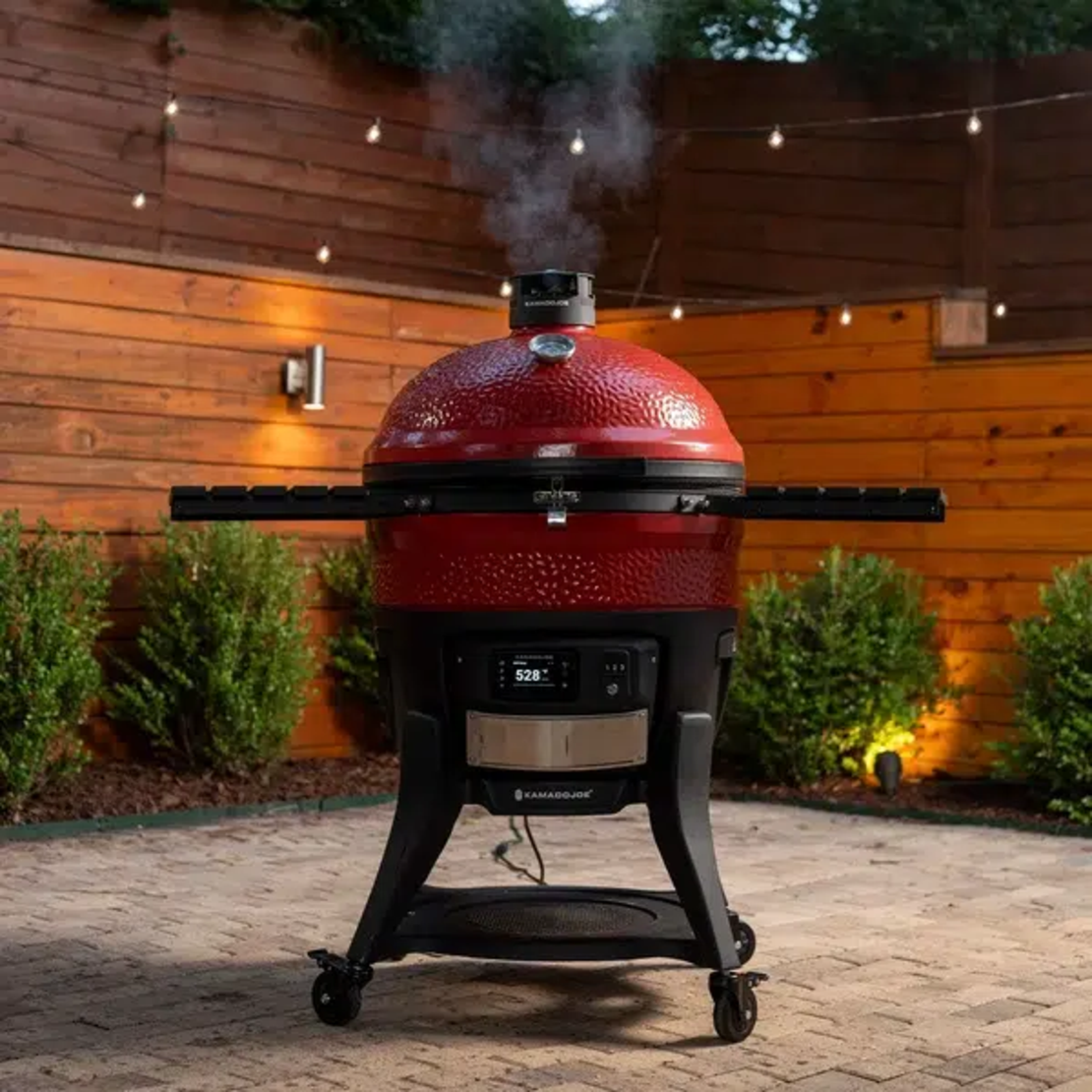 🔥 Kamado Joe Big Joe Konnected Joe – גריל קמאדו קרמי דיגיטלי 24 אינץ' עם הצתה אוטומטית, Wi-Fi ואפליקציה