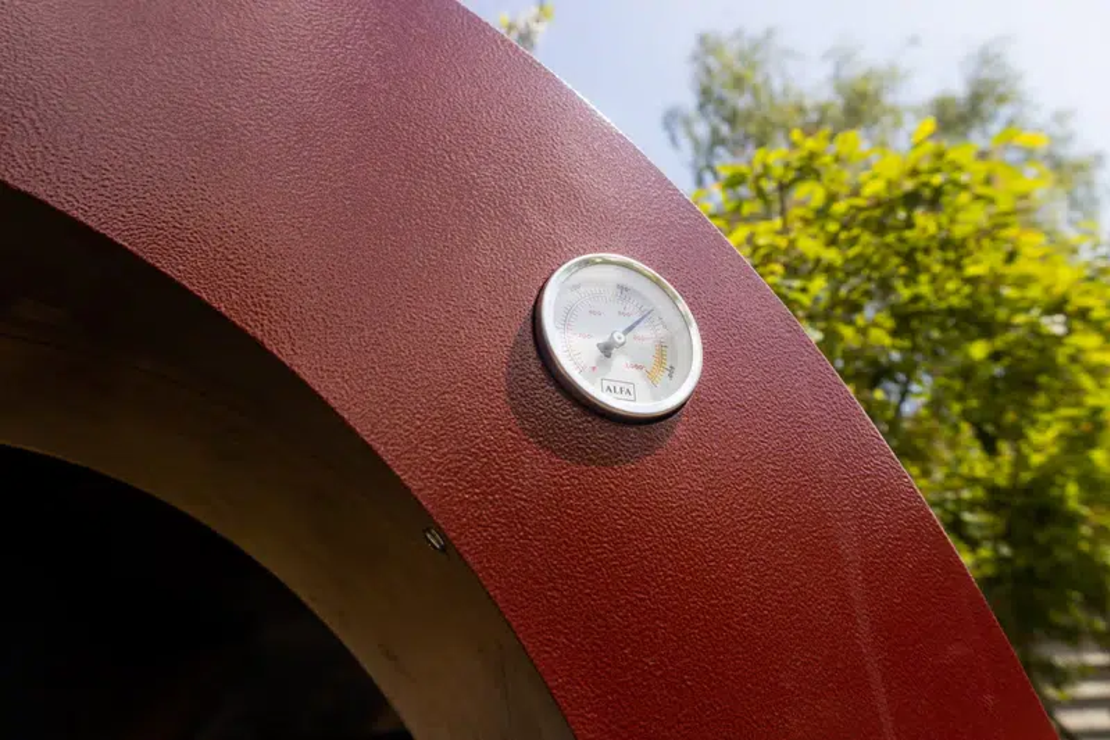 ALFA MODERNO 2 Pizze אדום – טאבון גז איטלקי לשתי פיצות | עד 500°C