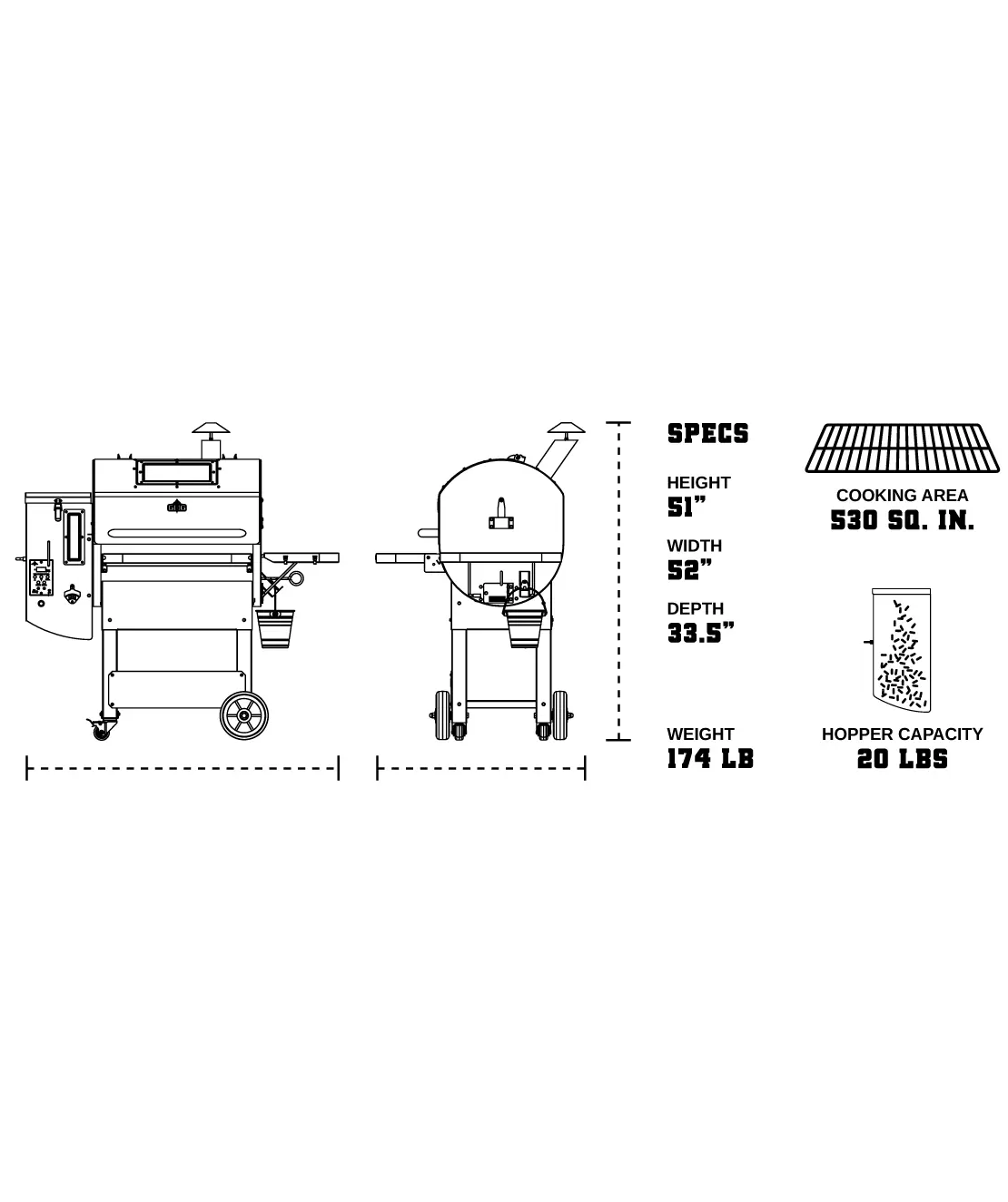 🔥 Green Mountain Grills LEDGE PRIME 2.0 – מעשנת פלט חכמה עם Wi-Fi, שני פרובים ו־AshVac