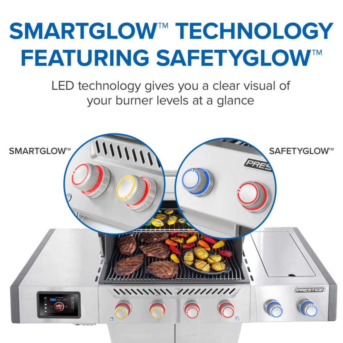 גריל גז Napoleon Prestige PRO 500 Smart Technology IL נירוסטה | Connected | SIZZLE ZONE® | רוטיסרי כלול