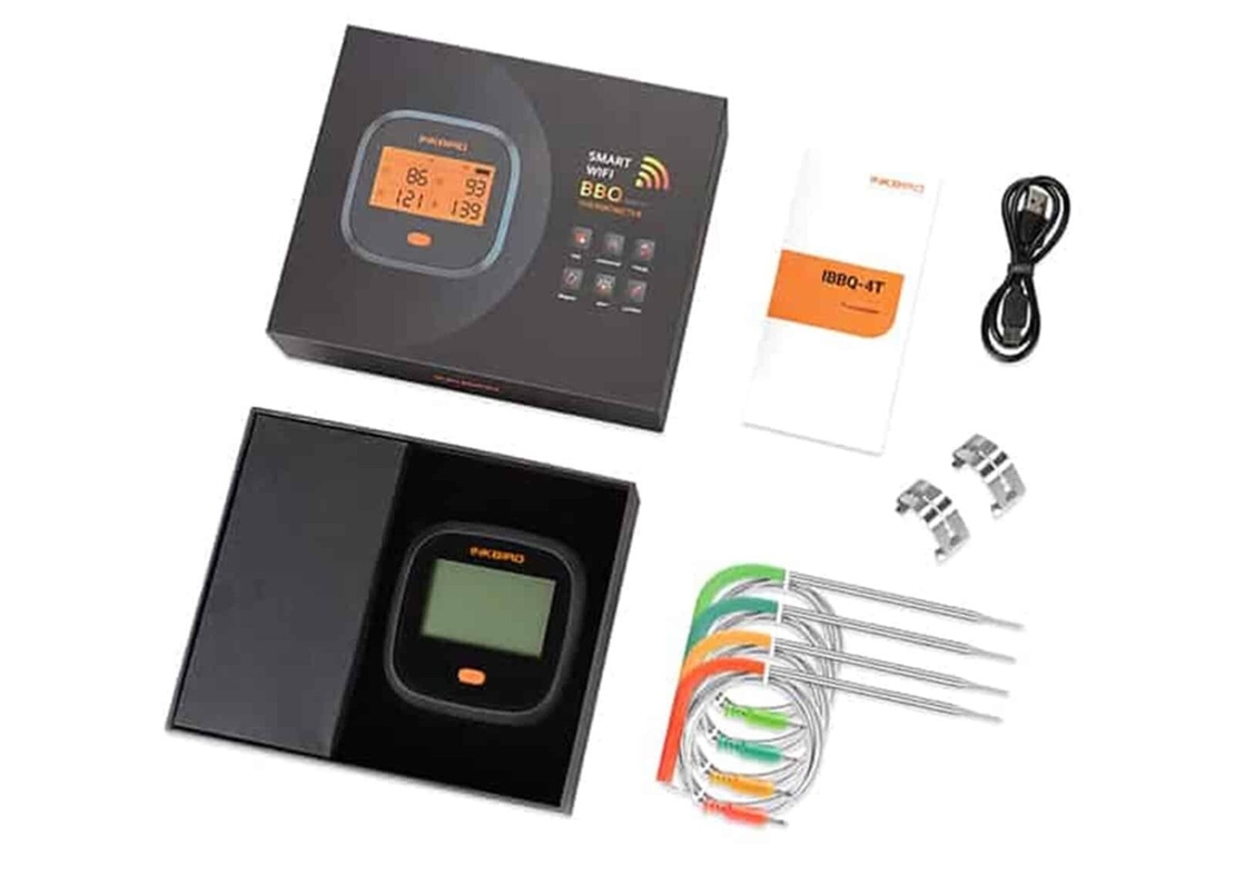 Wifi Thermometer מד חום 4 רגשים IBBQ-4T
