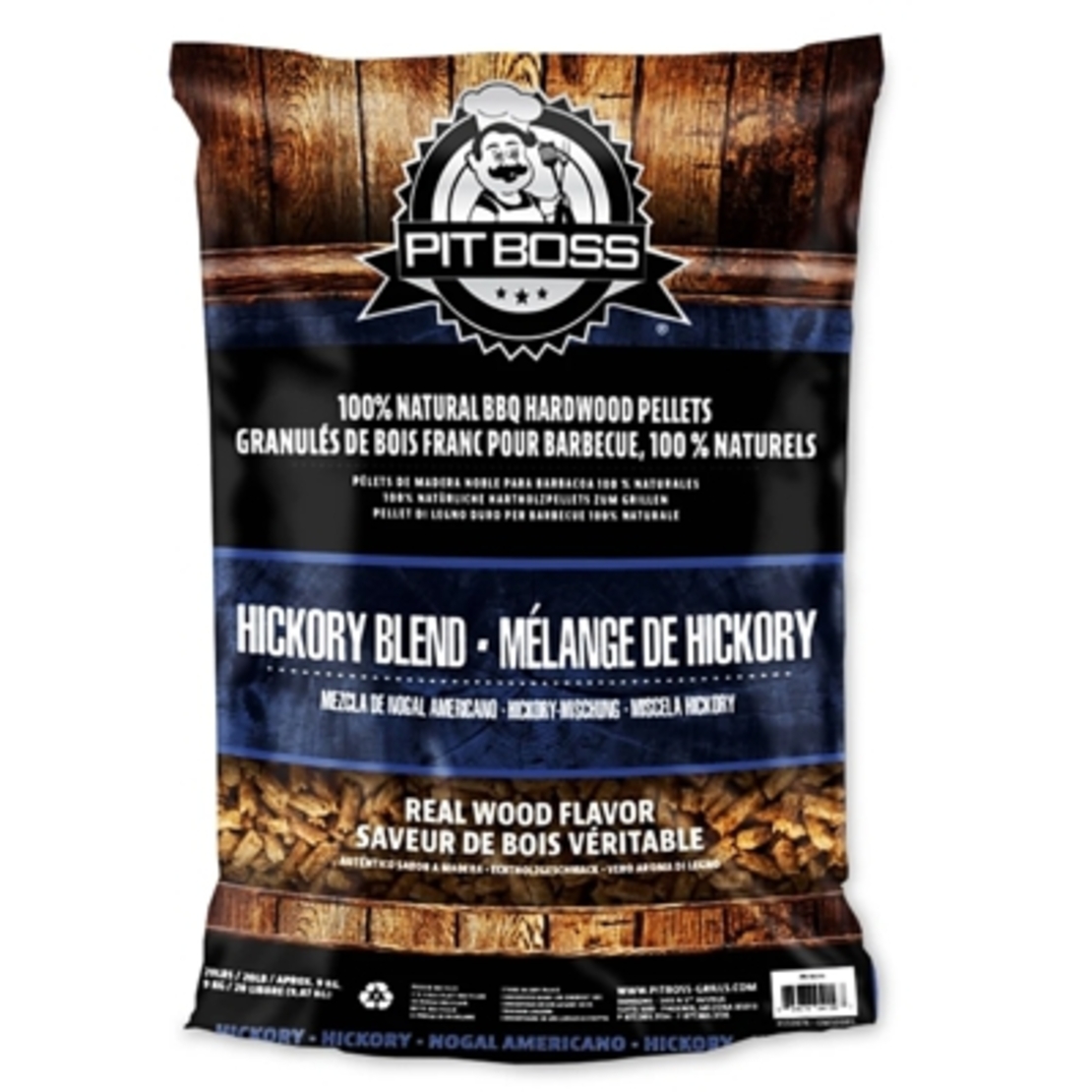 פלט לעישון - היקורי - HICKORY BLEND 9KG
