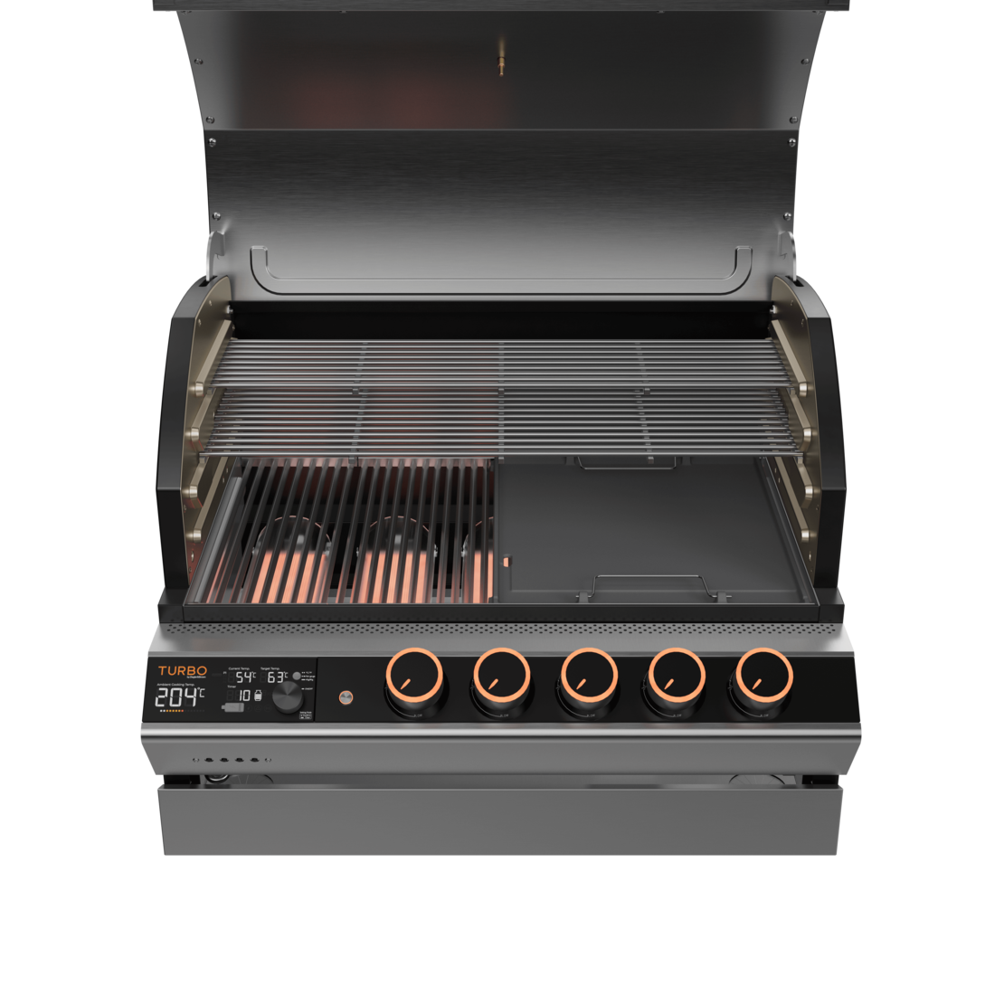 גריל גז Built-In טורבו עלית 5 | Ziegler & Brown Turbo Elite 5 BI עם 5 מבערי אינפרא אדום
