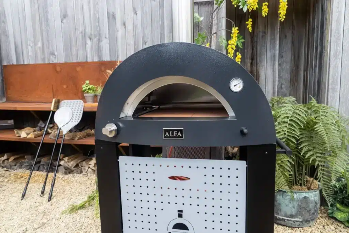 ALFA MODERNO 2 Pizze אפור – טאבון גז איטלקי לשתי פיצות | עד 500°C