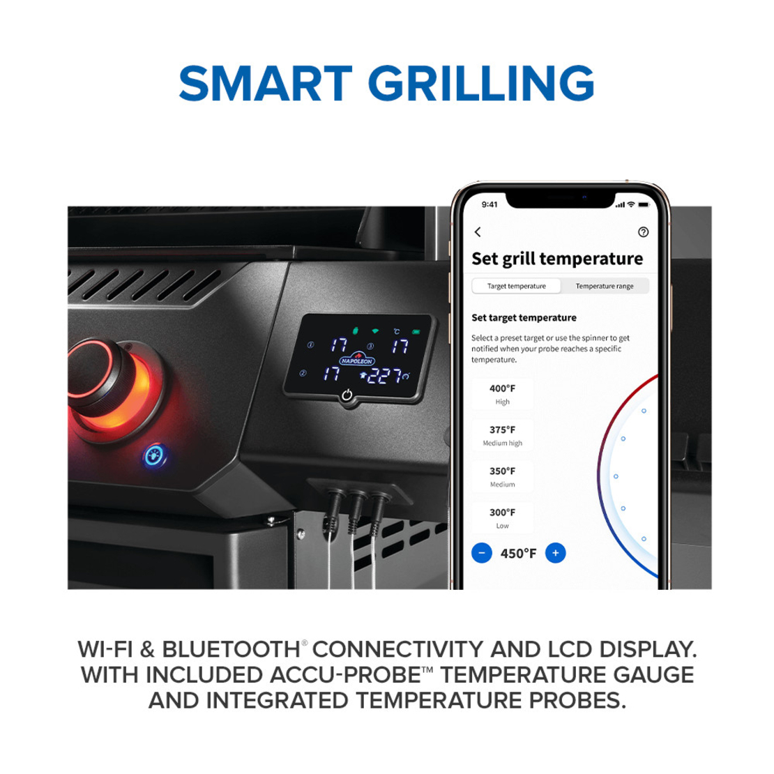 גריל גז Napoleon Phantom Prestige 500 Connected RSIB IL – מהדורת 50 שנה | WiFi + Bluetooth | Limited Edition