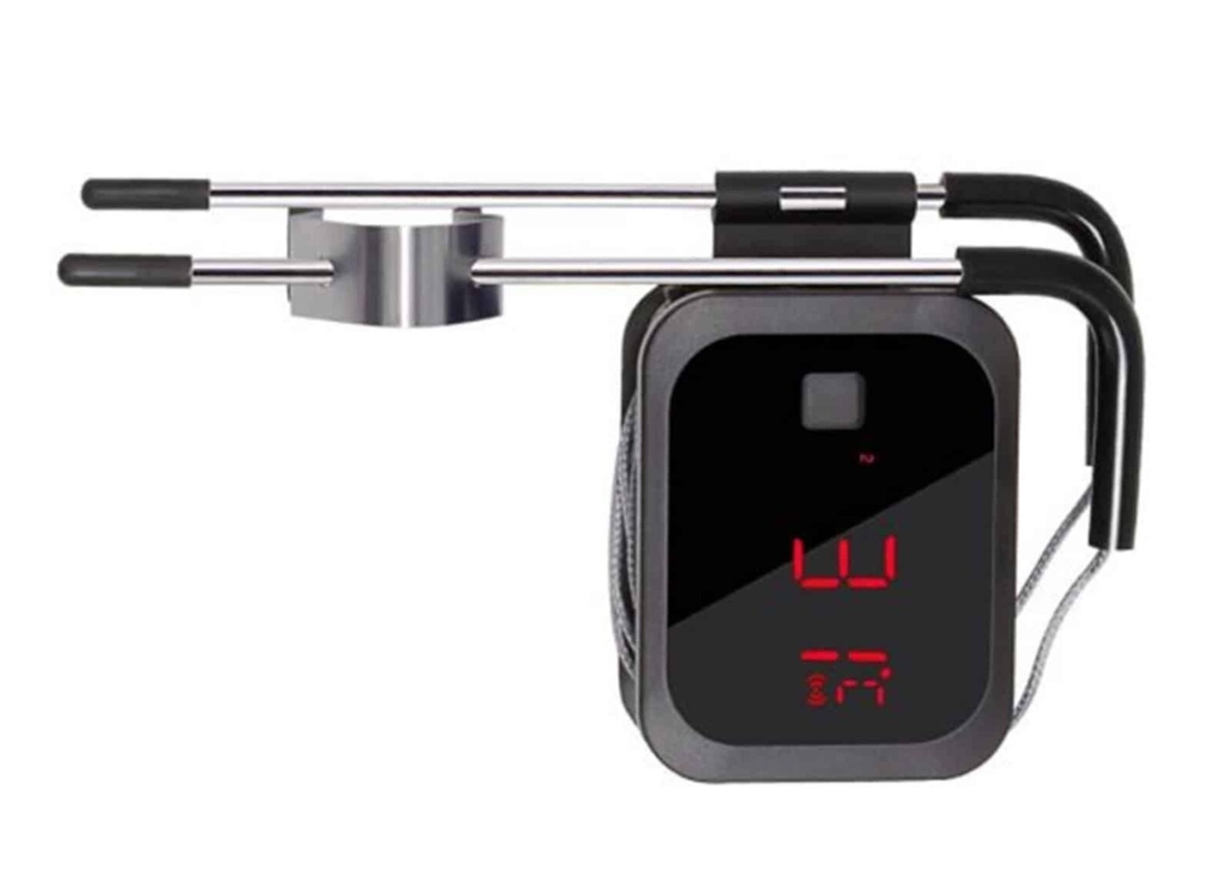 מד חום Bluetooth לבשר INKBIRD IBT-2X – כולל פרוב אחד לגריל, מעשנה וטאבון