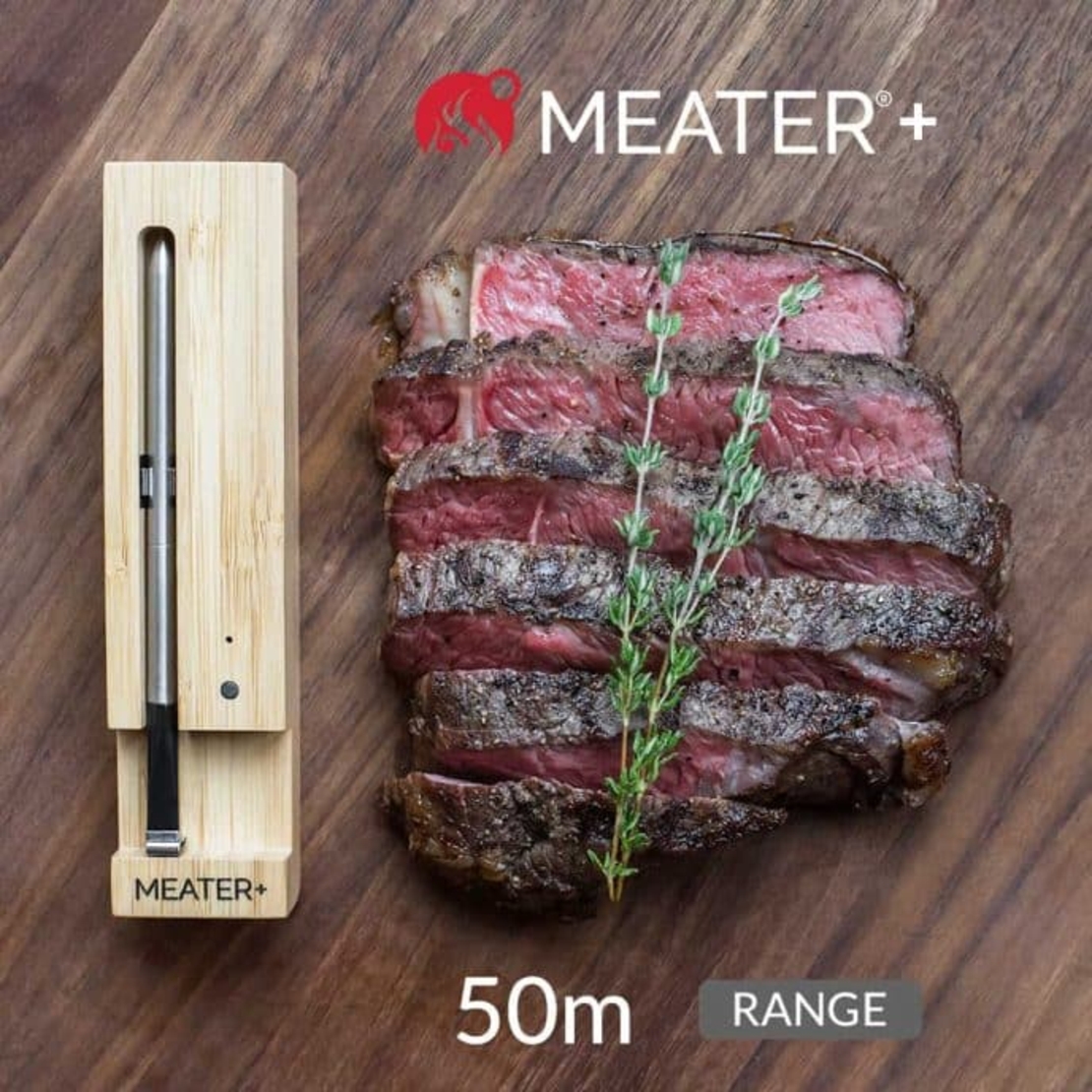 מדחום אלחוטי MEATER+ – מד חום חכם לבשר, גריל, מעשנה וטאבון