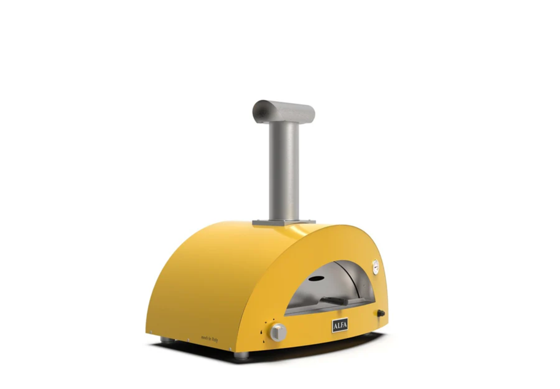 ALFA MODERNO 2 Pizze צהוב – טאבון גז איטלקי לשתי פיצות | עד 500°C