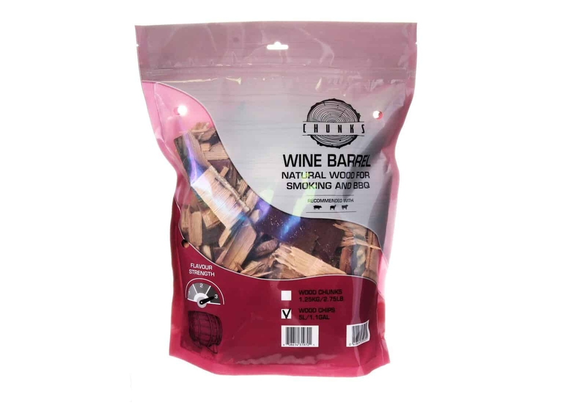 שבבי עץ לעישון מחביות יין Wine Barrel Chips