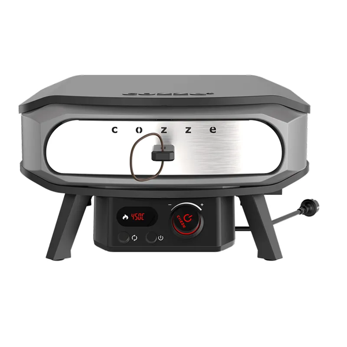 COZZE טאבון חשמלי 17 אינץ' PREMIUM עם אבן מסתובבת – עד 450°C