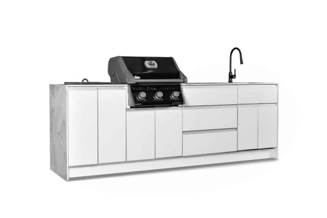 גריל גז Napoleon Rogue 425 IL שחור + ערכת Built-In מקורית – 3 מבערים