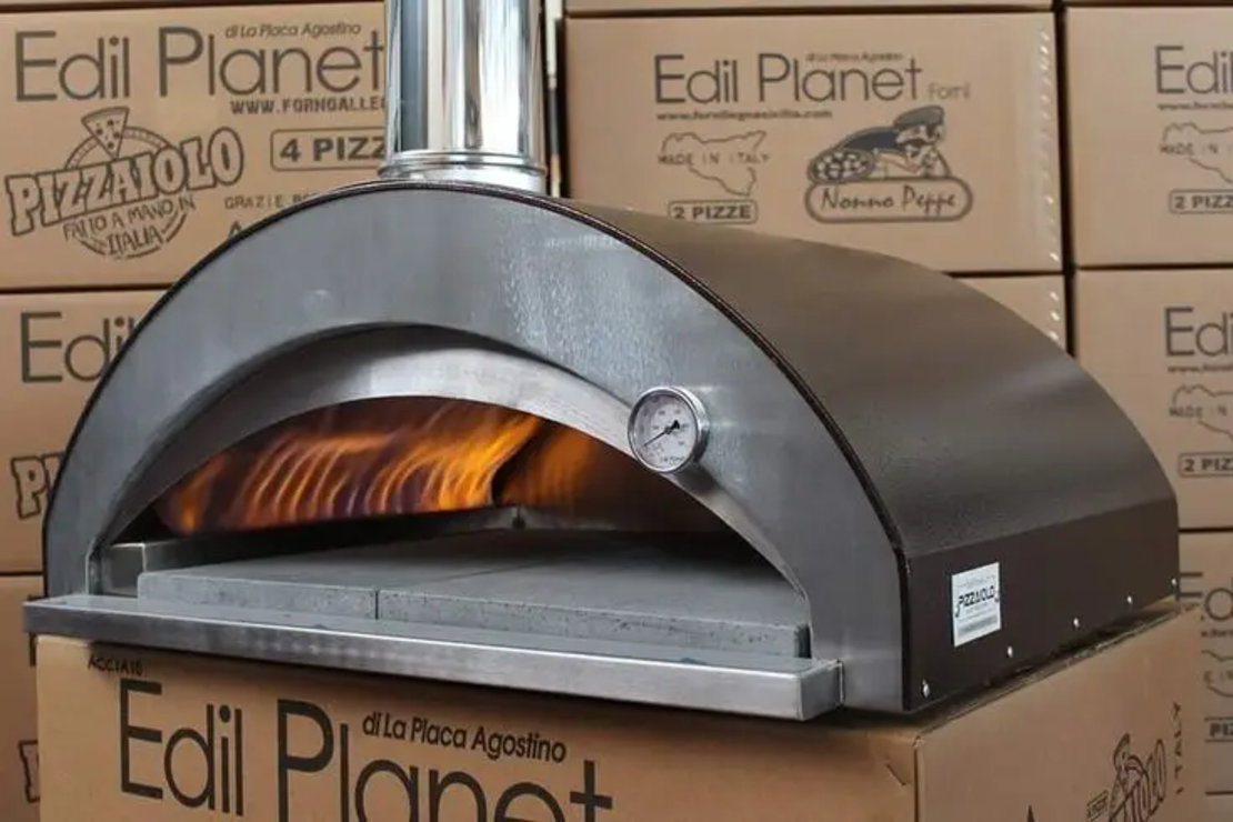 טאבון גז PIZZAIOLO – טאבון איטלקי מקצועי עם אבן Lava Stone ותא אפייה גדול