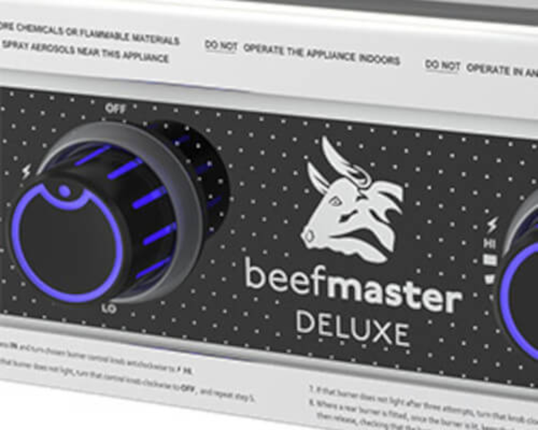גריל גז בנוי Beefmaster Deluxe 4 Built-In | 4 מבערי Quad, רוטיסרי ואינפרא אדום