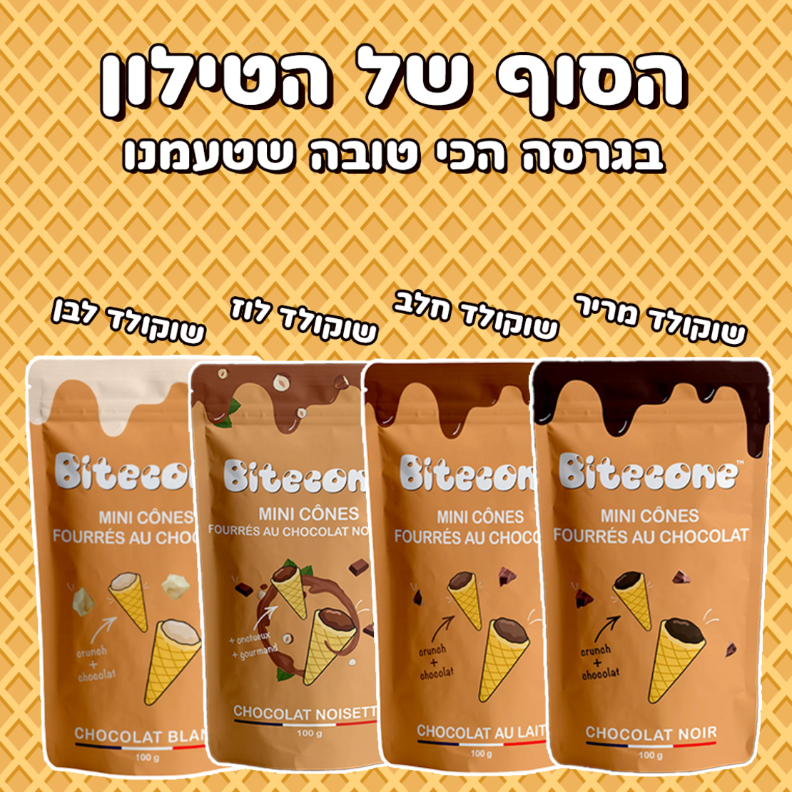 הסוף של הטילון Bitecones mini cones