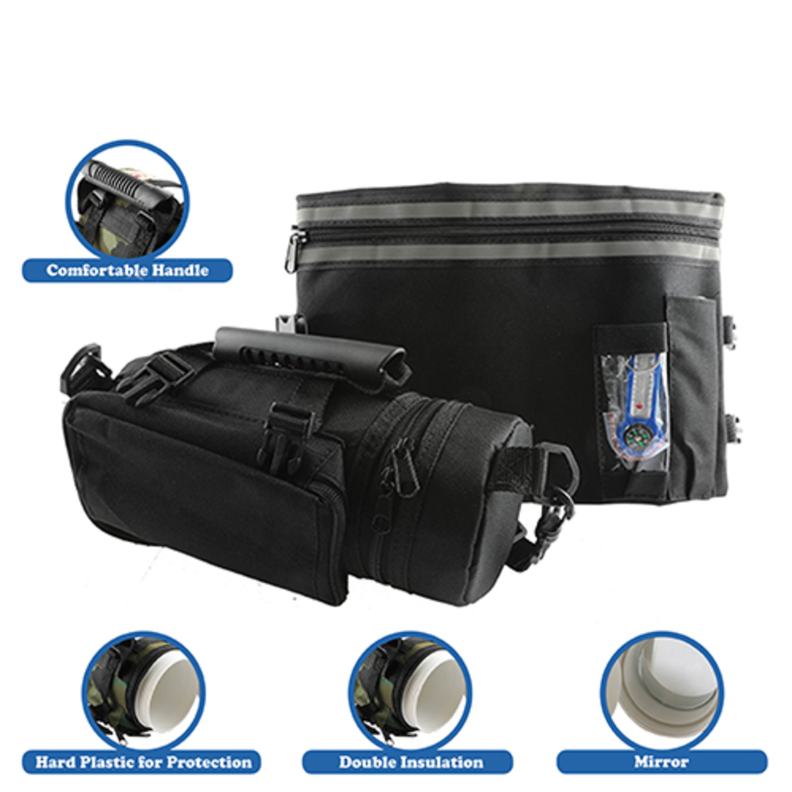 Black Thermal Tefillin & Tallit Protector Container 