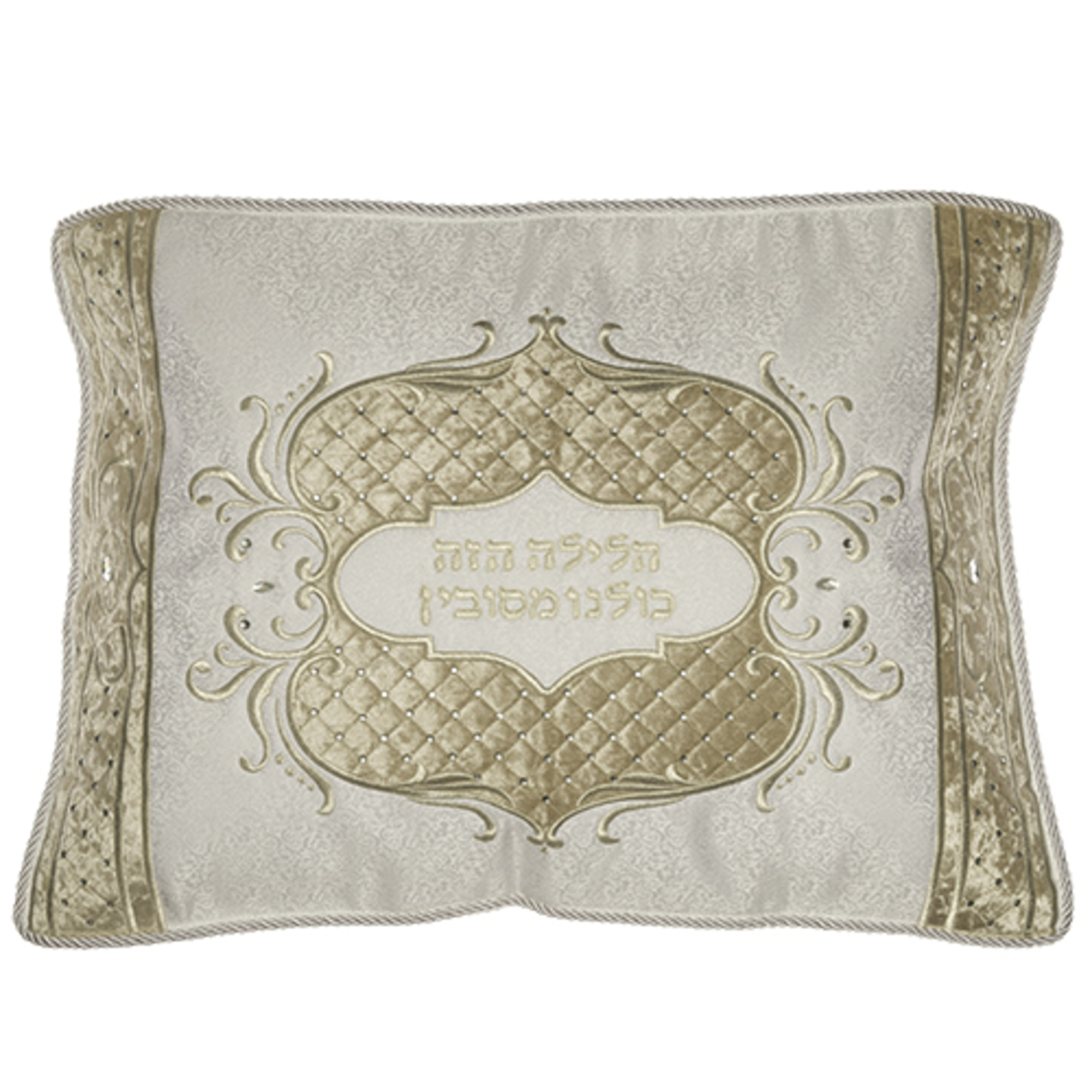 Brockett & Velvet Pillow Cover 70*45 Cm, With Stones