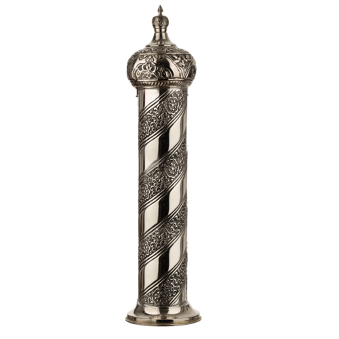 Silver Plated Megillah Scroll Case For 20/24 Cm