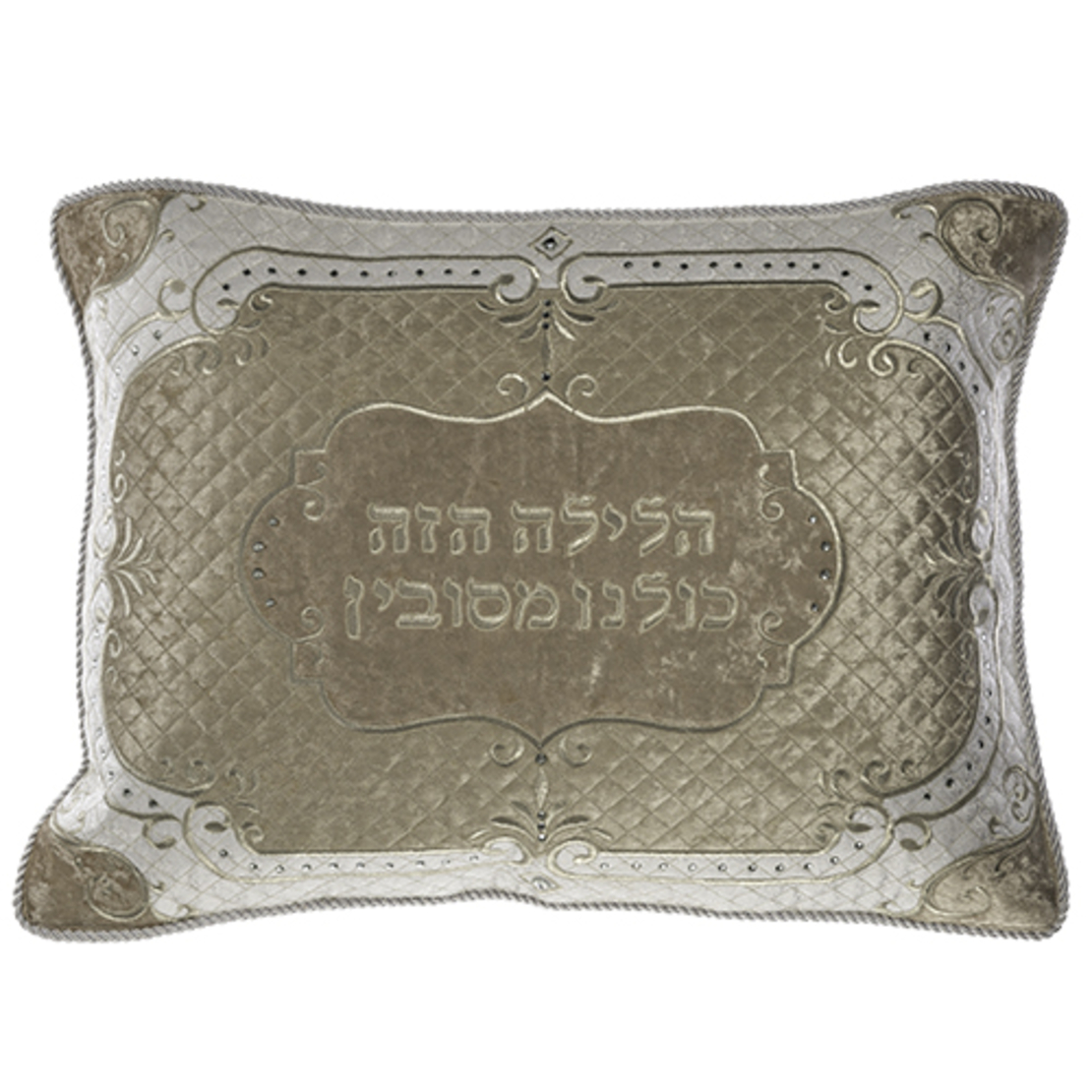 Brockett & Velvet Pillow Cover 70*45 Cm, With Stones