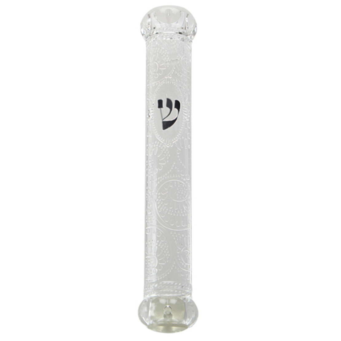 בית מזוזת כתר פלסטיק שקופה עם עיטורים פקק גומי