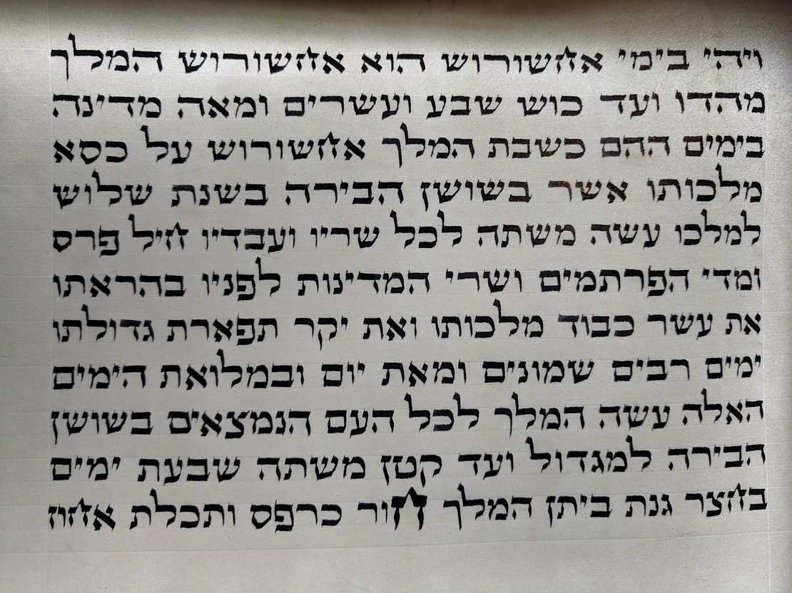 מגילת אסתר 11 שורות