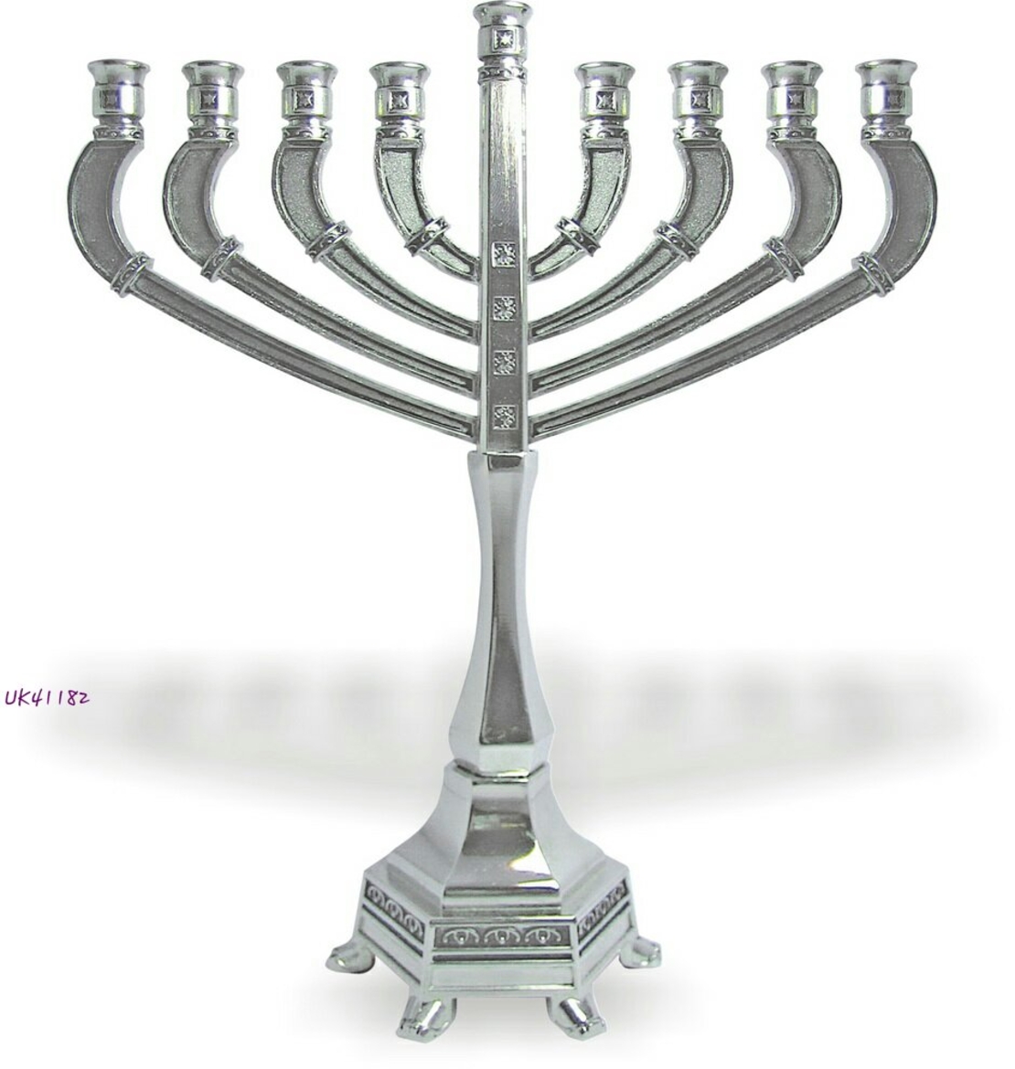 חנוכיה דגם יהלום ענפים טיפות 19.5 סמ