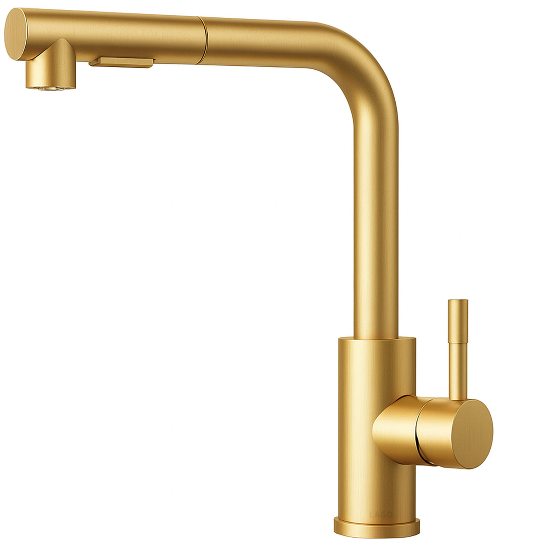 ברז מטבח נשלף גימור זהב מוברש אלגנט אושן