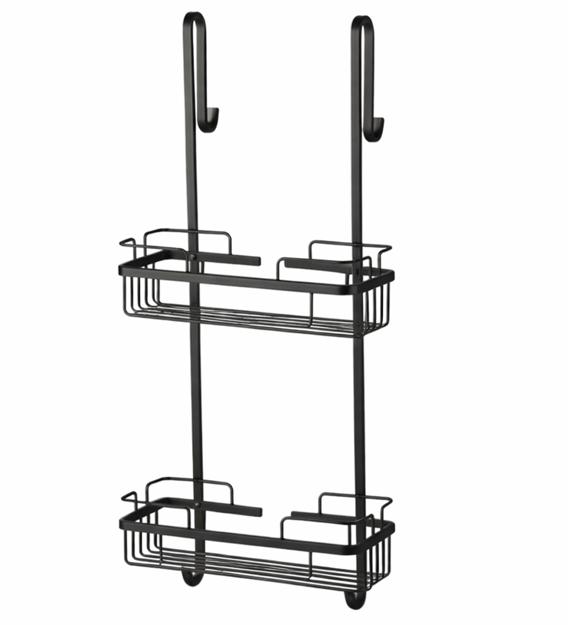 מדף תלייה למקלחון ללא קדיחה במגוון צבעים 2 קומות לא מחליד