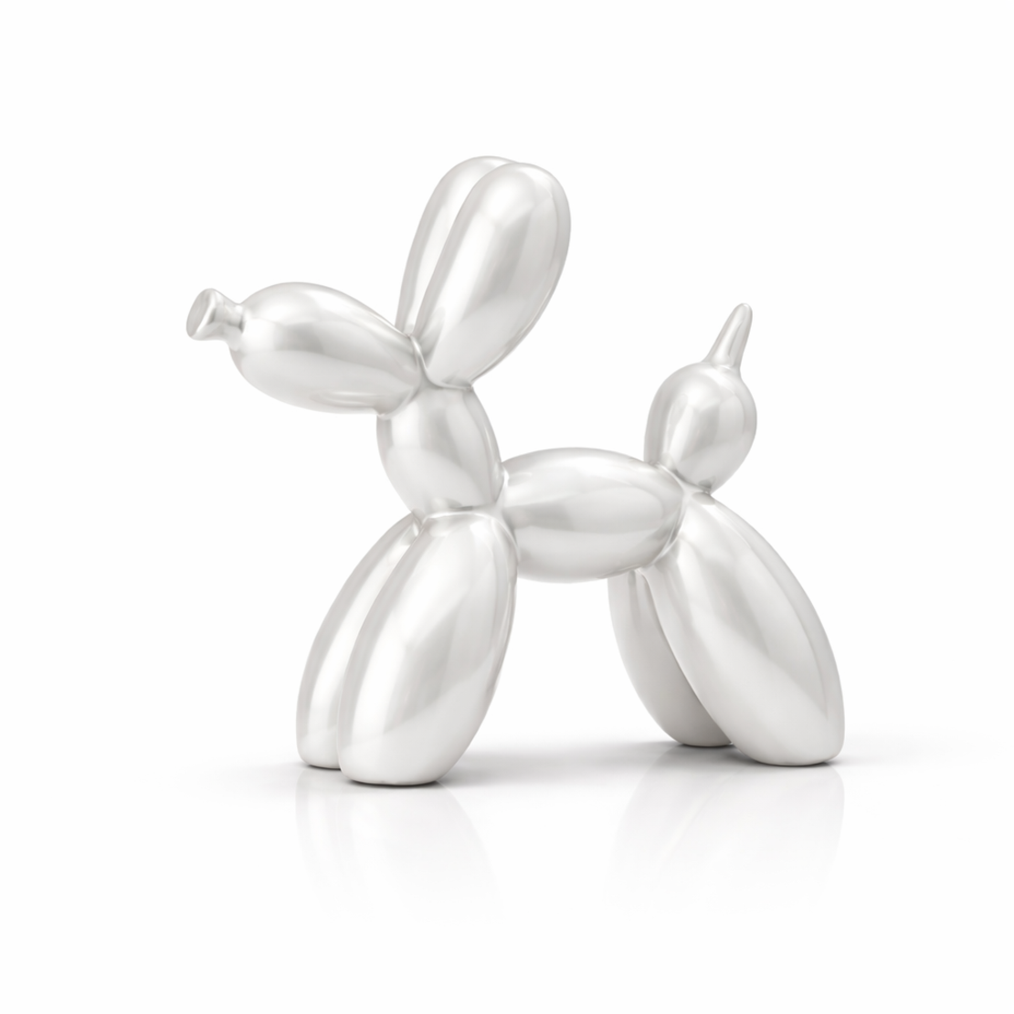 פסל כלב בלון דקורטיבי | פסל אומנות מודרנית לבית כסוף