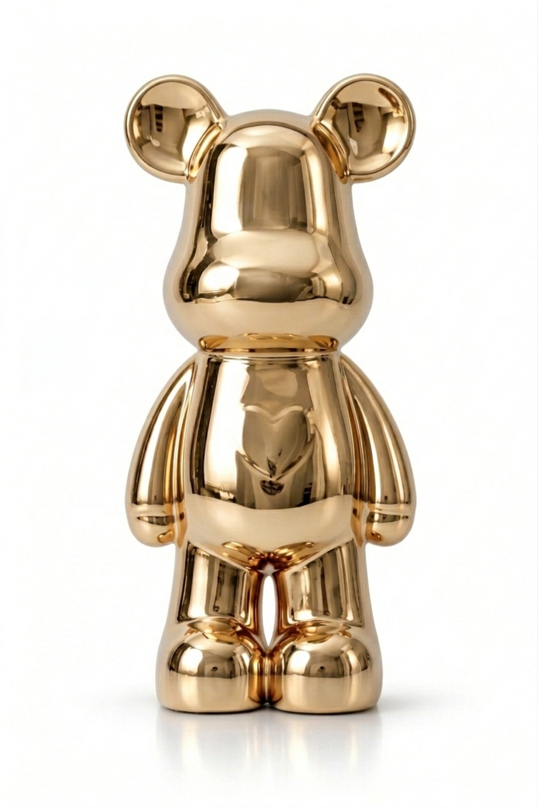 דובי מקרמיקה דקורטיבי מודרני לבית | עיצוב יוקרתי לבן פנינה