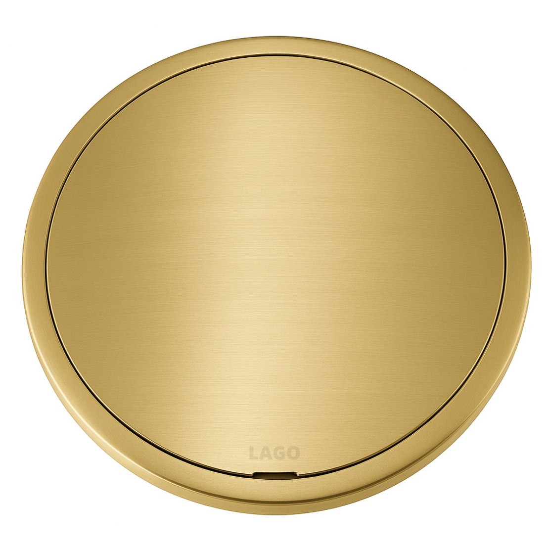 מכסה ביוב עגול ללא ברגים זהב מוברש 4
