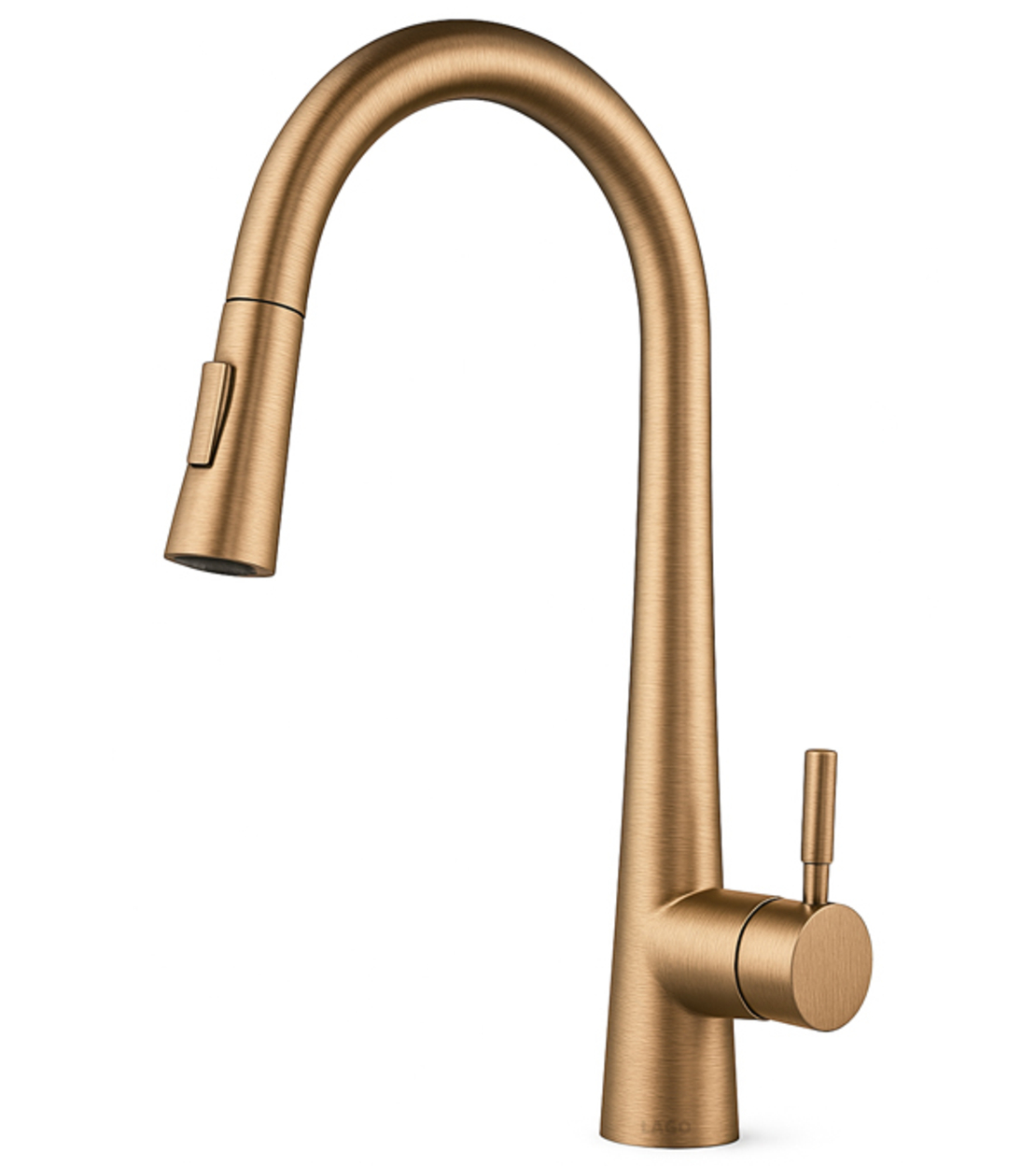 ברז מטבח נשלף גימור רוז גולד רומא