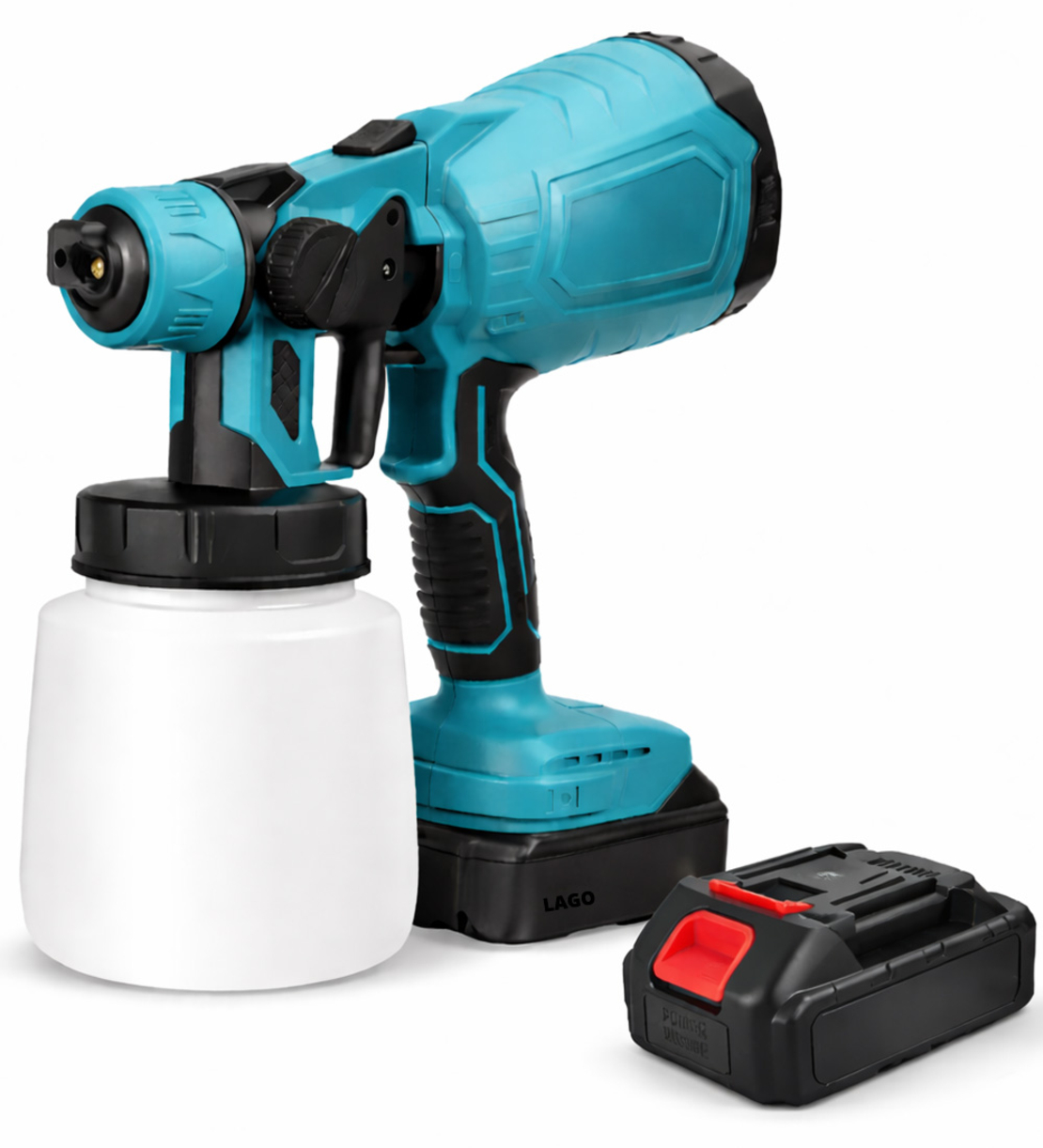 מרסס צבע נטען כולל 2 סוללות מקצועי