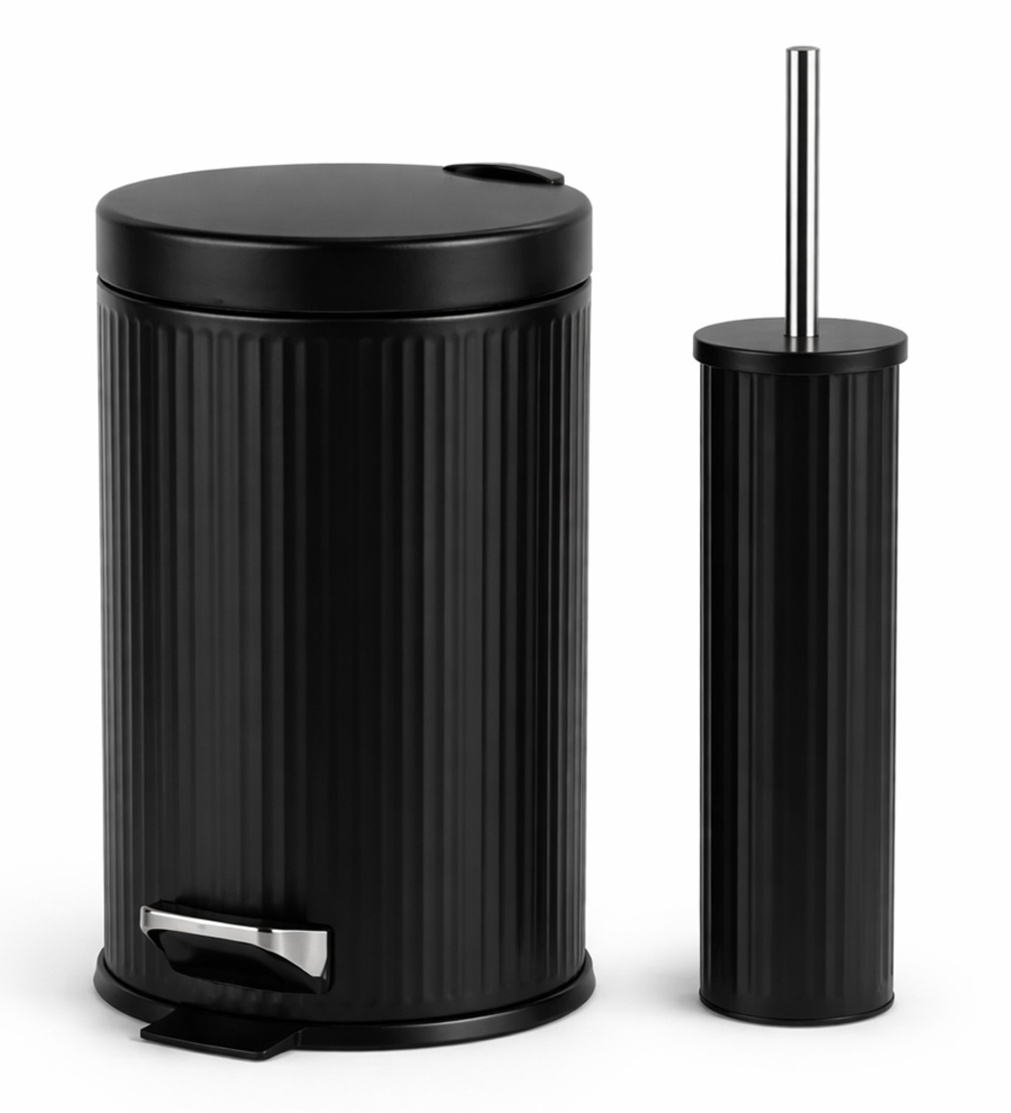 פח לשירותים 5 ליטר טריקה שקטה כולל מברשת במגוון צבעים