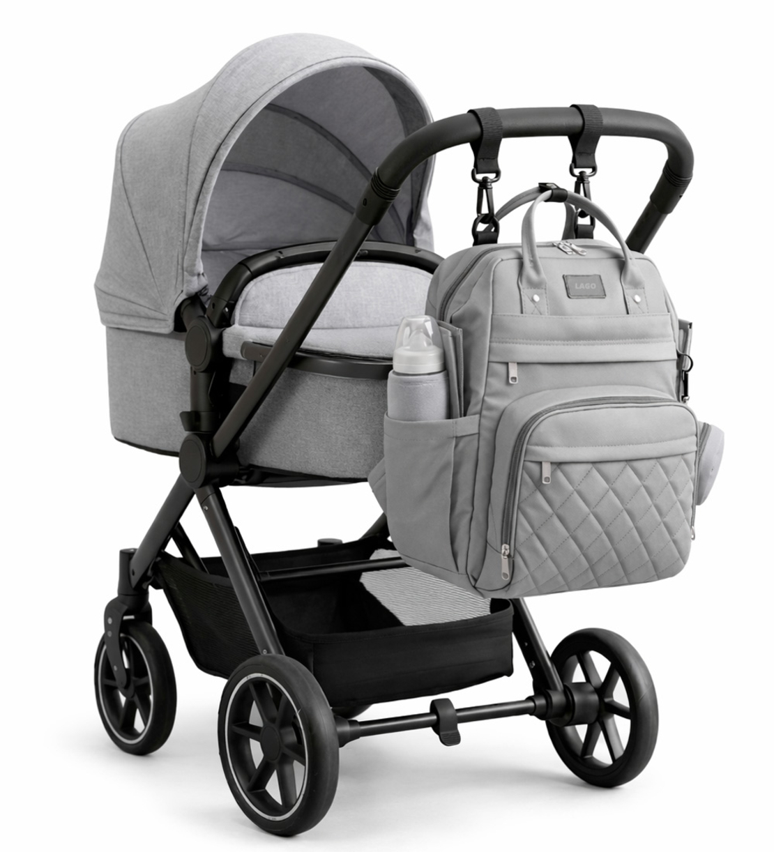 תיק החתלה פרמיום רב-תאים – כולל משטח החתלה - אלגנטי ומוכן לכל יציאה